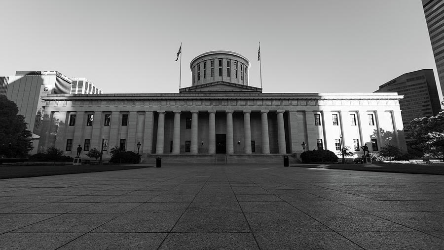 Ohio Capital Black and White  #1 Photograph by John McGraw