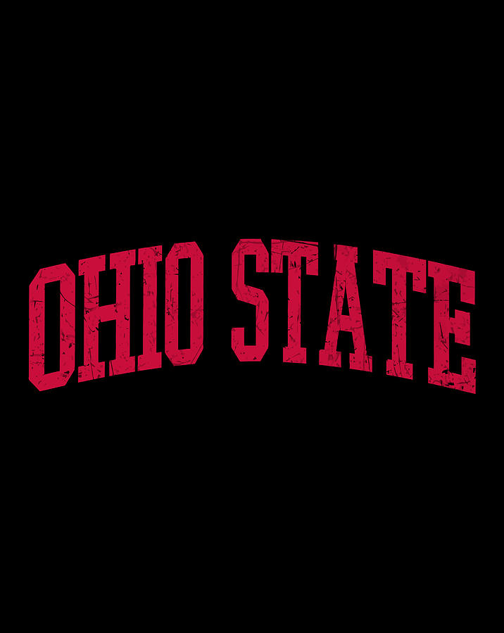 Ohio State Oh Vintage Athletic University College Style Digital Art by ...