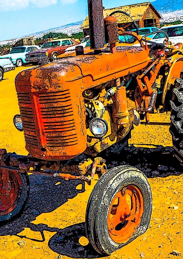 Ol Tractor #1 Digital Art by Gene Bollig