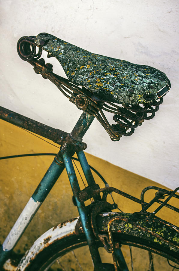 Old Bicycle Detail #1 Photograph by Carlos Caetano