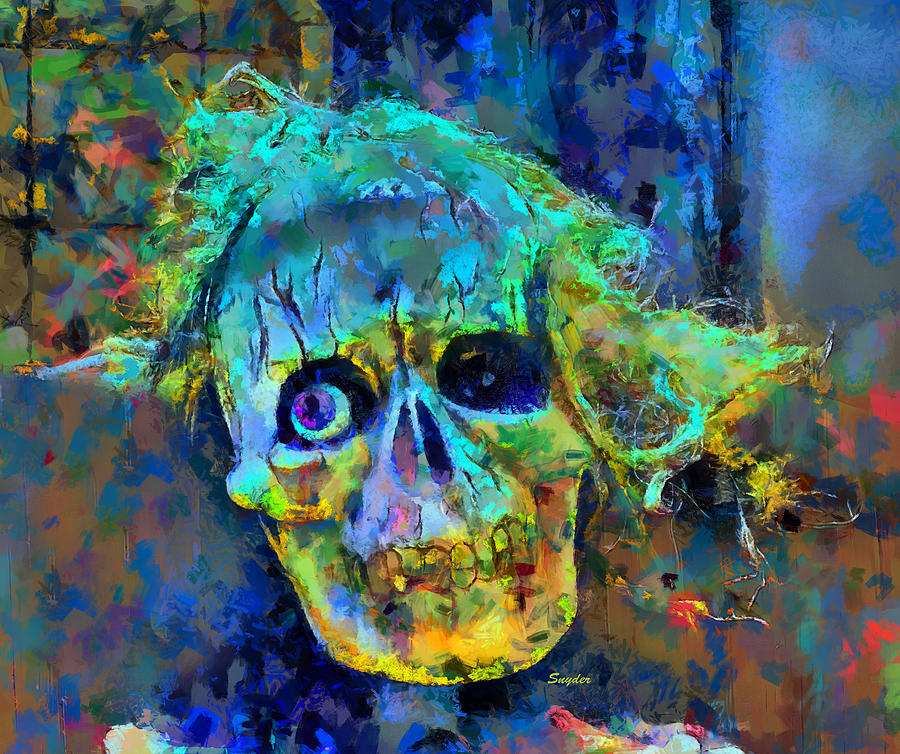 Old Blue Eye Skeleton DP #1 Digital Art by Floyd Snyder