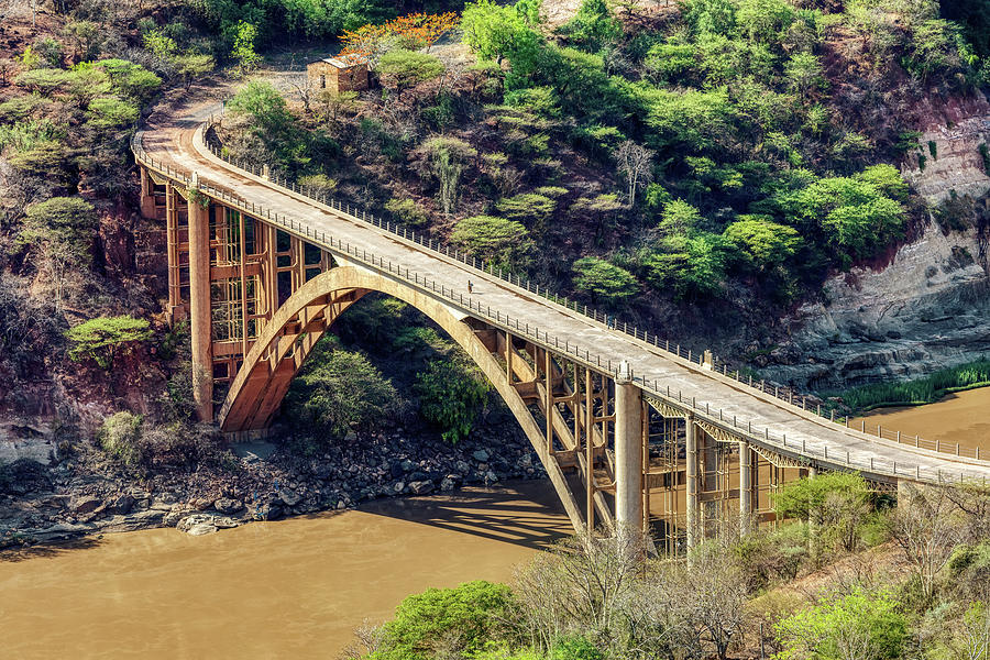 Old Bridge Across Blue Nile, Ethiopia Photograph By Artush Foto - Fine 