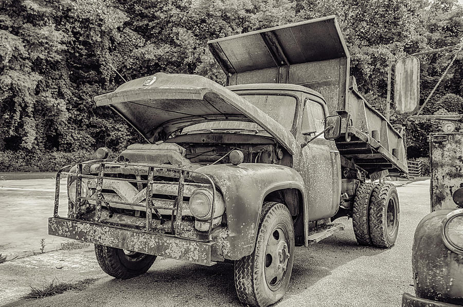 Old Ford Dump Truck in Clayton Georgia  #1 Photograph by Peter Ciro
