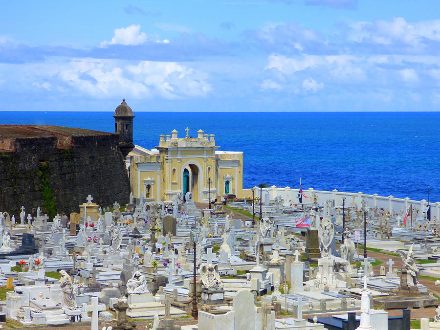 Old Fort and Cemetery in San Juan Puerto Rico Photograph by Teresa ...