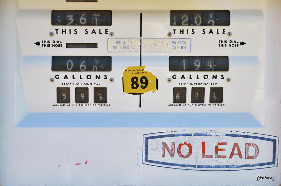 Old gas pump detail, Jerome, Arizona, USA #1 Photograph by Kevin Oke