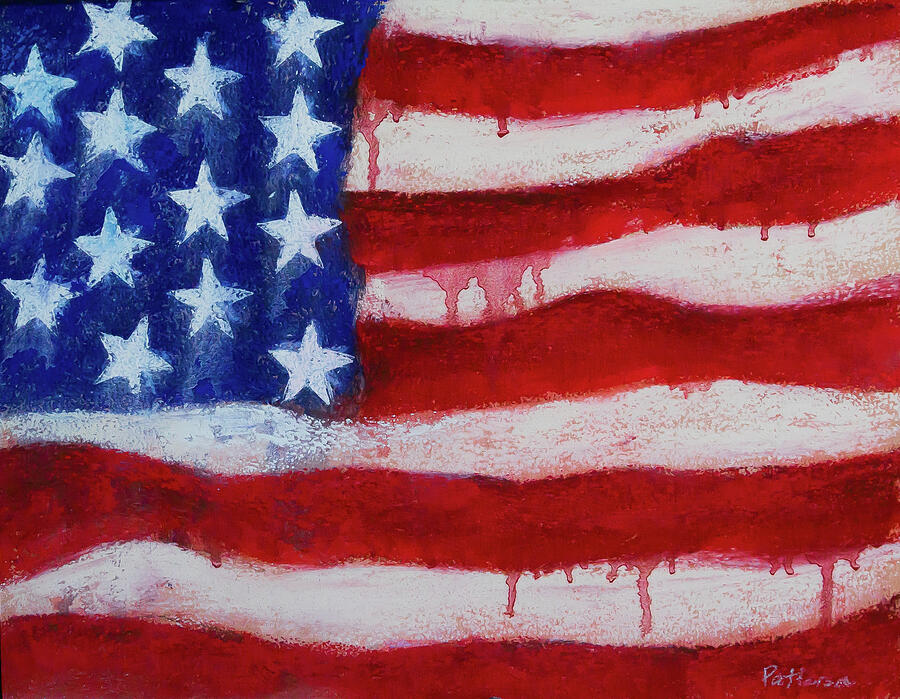 Old Glory #2 Pastel by David Patterson Old Glory #2 Pastel by David Patterson