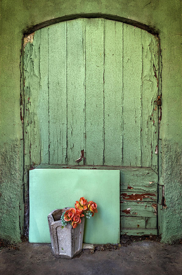 Old Green Door #1 Photograph by Carlos Caetano