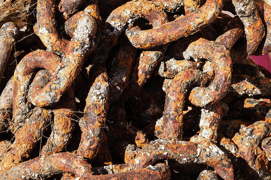 Old Iron Chains #1 Photograph by Kyle Lee