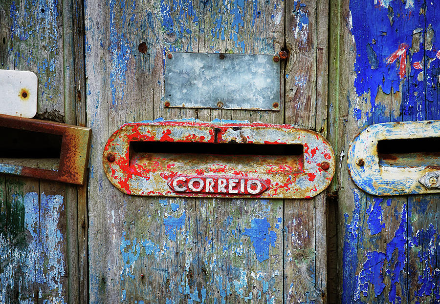 Architecture Photograph - Old Mailboxes #1 by Carlos Caetano