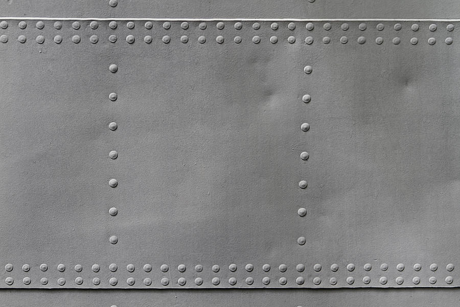 Old Metal Texture With Rivets #1 Photograph by Adam Smigielski
