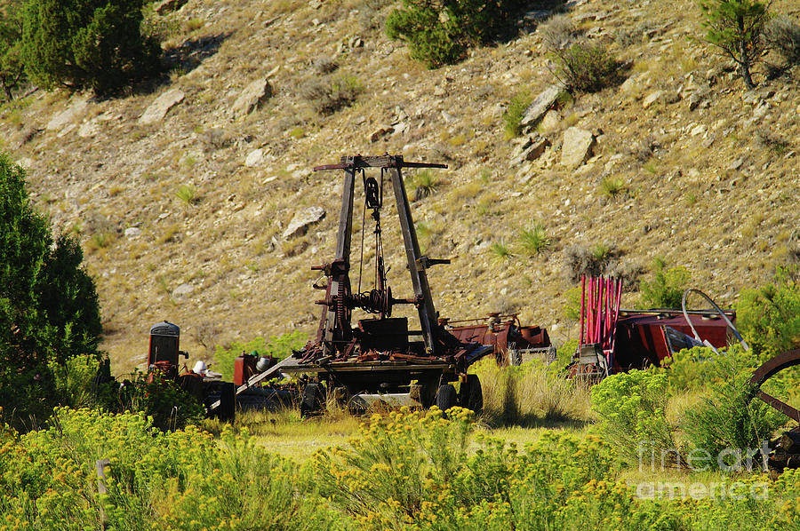 Old Oilfield Equipment Photograph