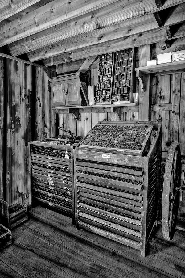 Old Print Shop Photograph by Susan Candelario -