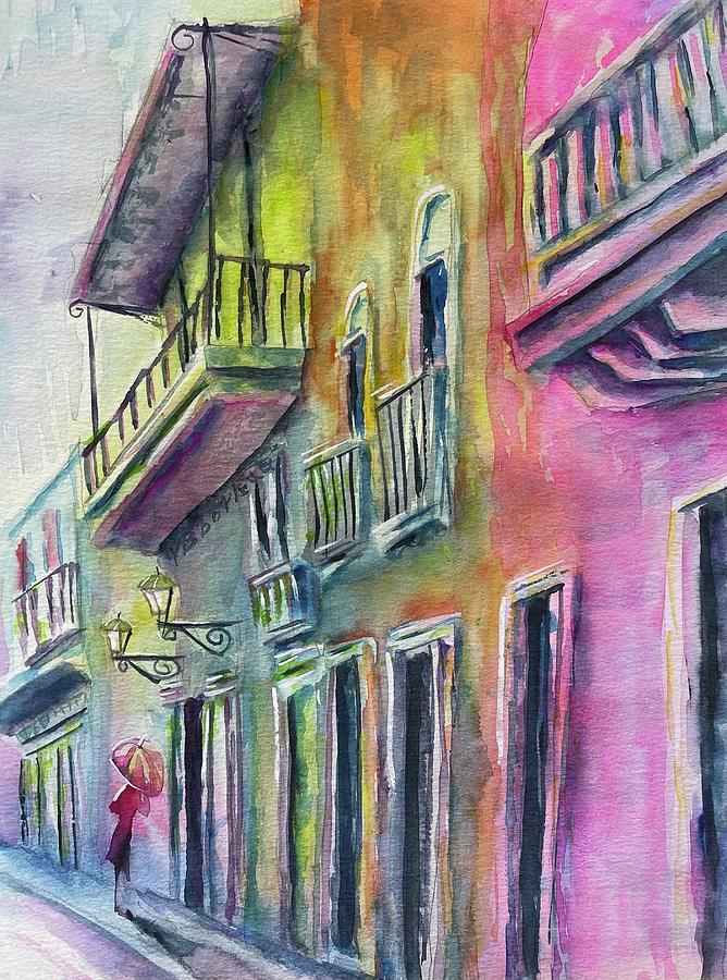 Old San Juan Painting by Yolanda Barreto - Fine Art America