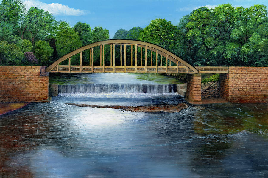 Old Soden Bridge #1 Painting by Nadine Button