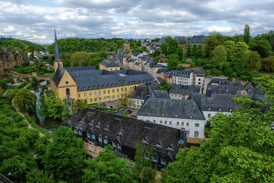 Old Town Luxembourg City from top view #1 Photograph by Elenarts - Elena Duvernay photo