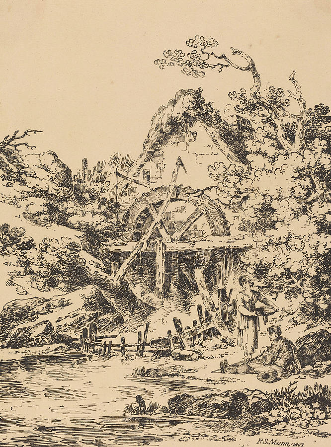 Old Water Mill #2 Drawing by Paul Sandby Munn
