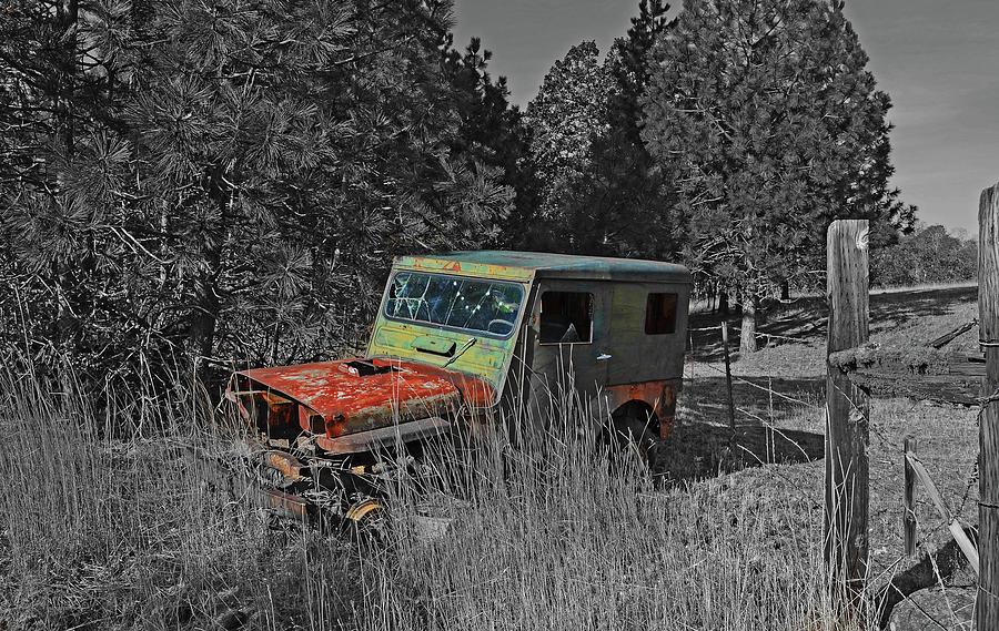 Old Willys Jeep #1 Digital Art by Fred Loring