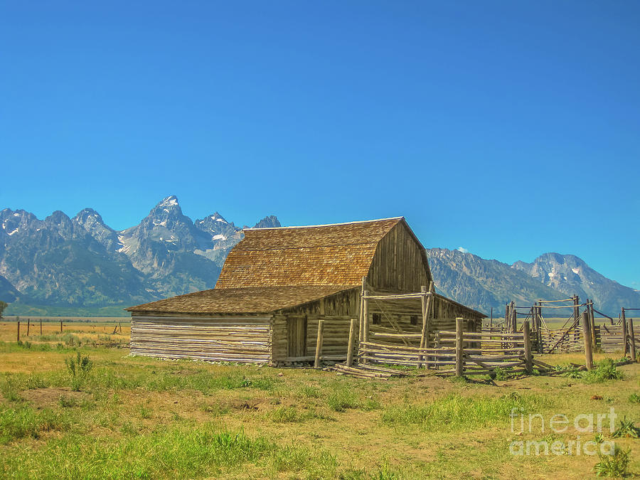 Old wooden Barn Grand Teton #1 Photograph by Benny Marty