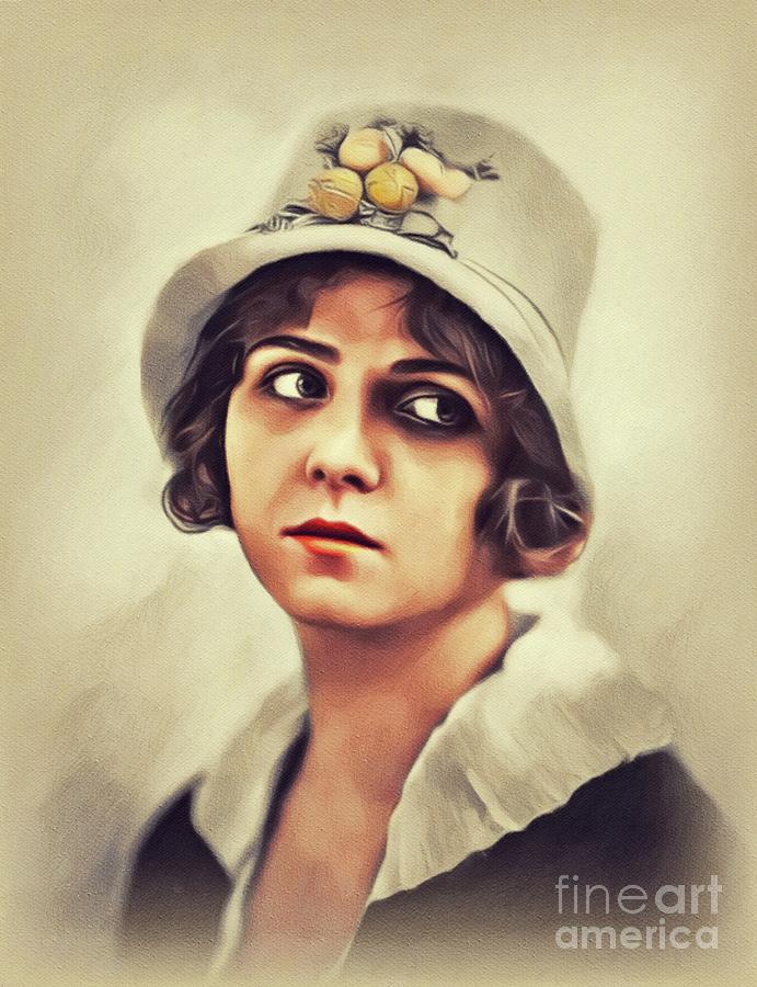 Olive Thomas, Vintage Actress #1 Painting by Esoterica Art Agency
