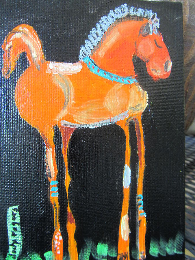 On Your High Horse #2 Painting by Dody Rogers