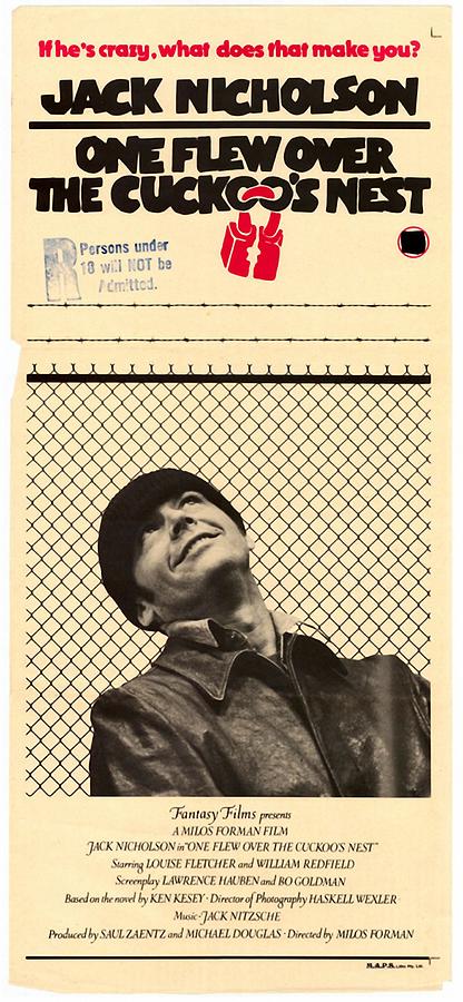 One Flew Over the Cuckoo's Nest movie poster Digital Art by Hollis ...