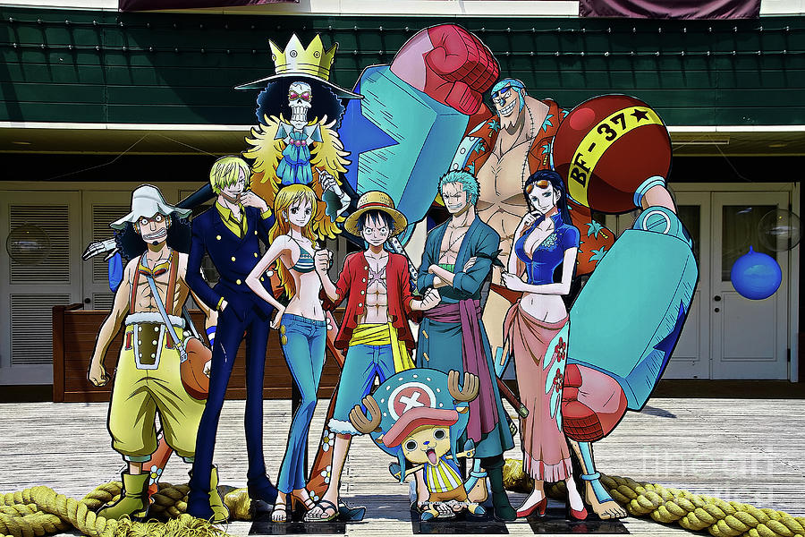 One Piece Photographs Of Members Of The Straw Hat Pirates Photograph By ...