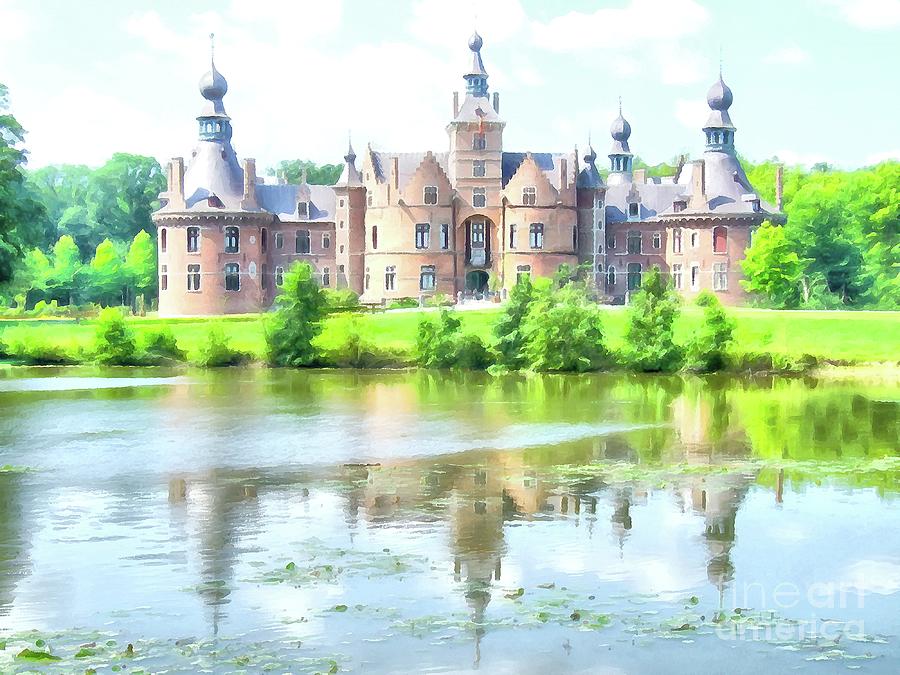 Ooidonk Castle, Belgium #1 Digital Art by Joseph Hendrix