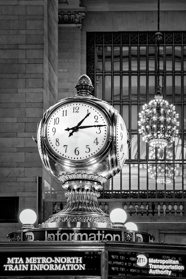 Opal Clock Grand Central Terminal #2 Photograph by Susan Candelario