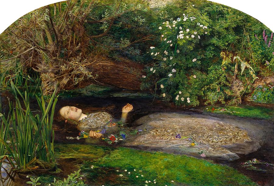 European Painting - Ophelia #1 by John Everett Millais
