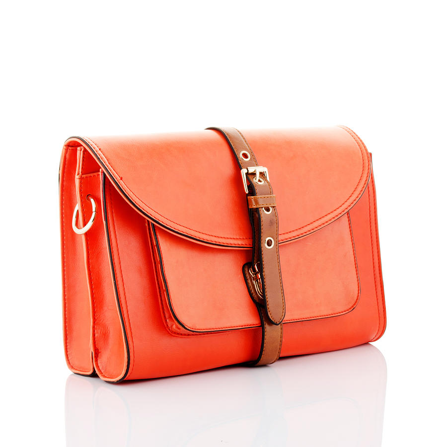 Orange Handbag #1 Photograph by Penguenstok