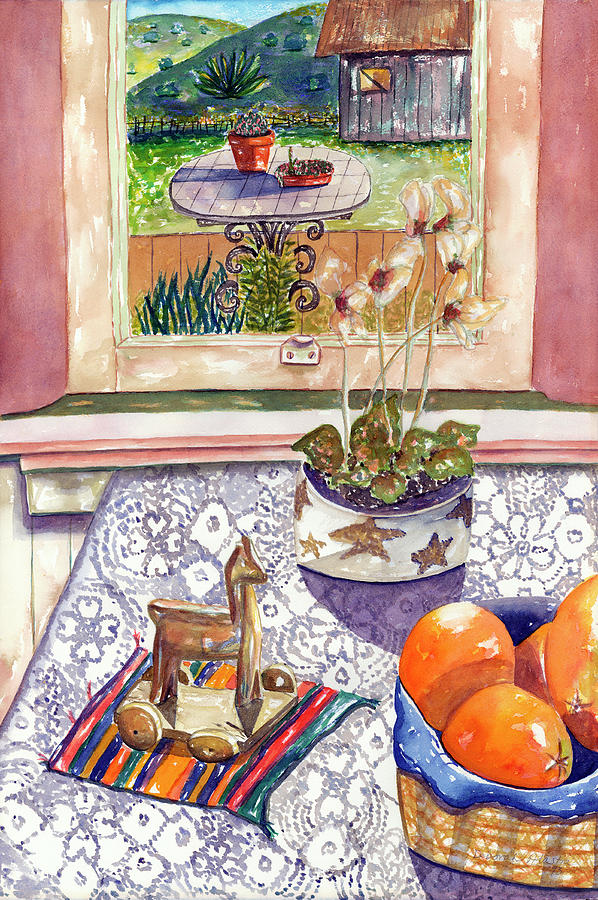 Toy Painting - Orange Still by Deborah Eve ALASTRA