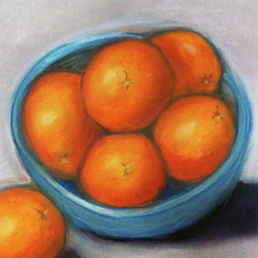 Oranges #1 Drawing by Katy Hawk