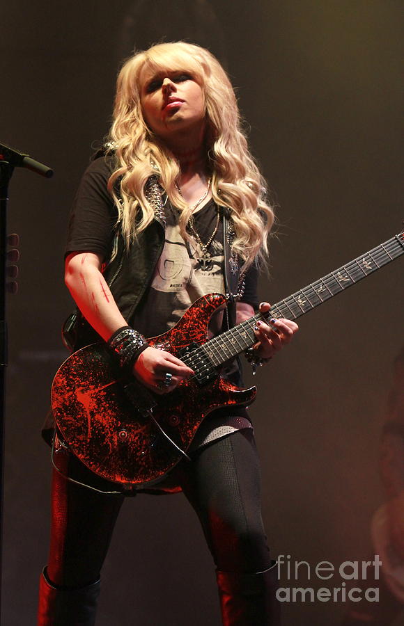 Orianthi Panagaris - Alice Cooper Band Photograph by Concert Photos ...