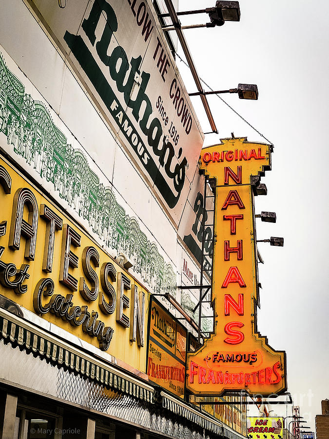 Original Nathans Famous Frankfurters  #1 Photograph by Mary Capriole