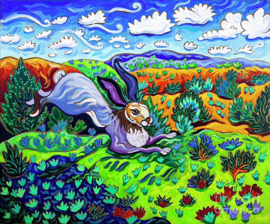 Out Where the Lean Jack Hops Along #1 Painting by Cathy Carey