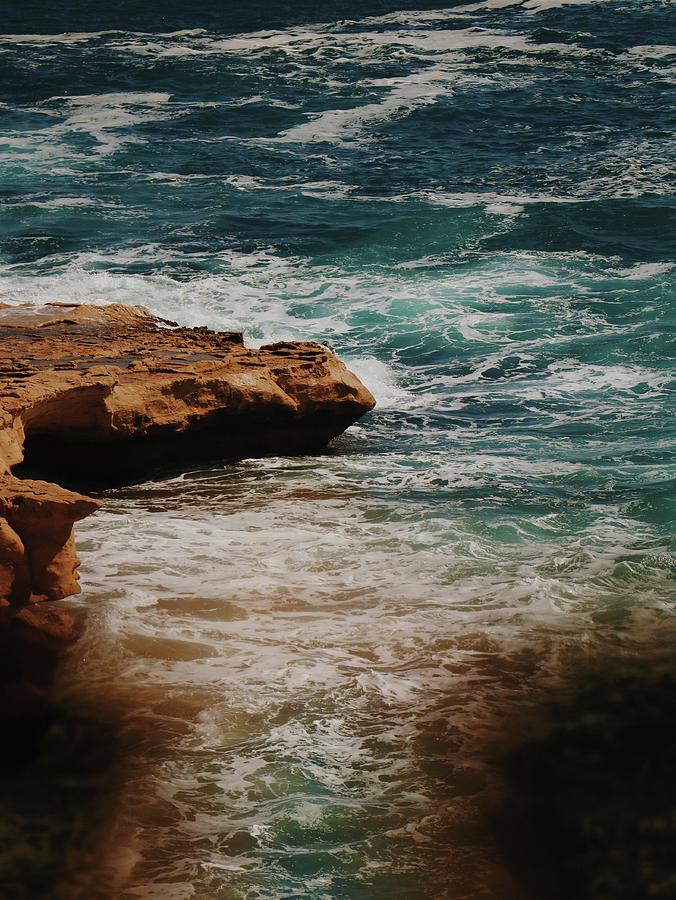 Ocean Mixed Media - Outcrop On The Ocean #1 by Nature Photography