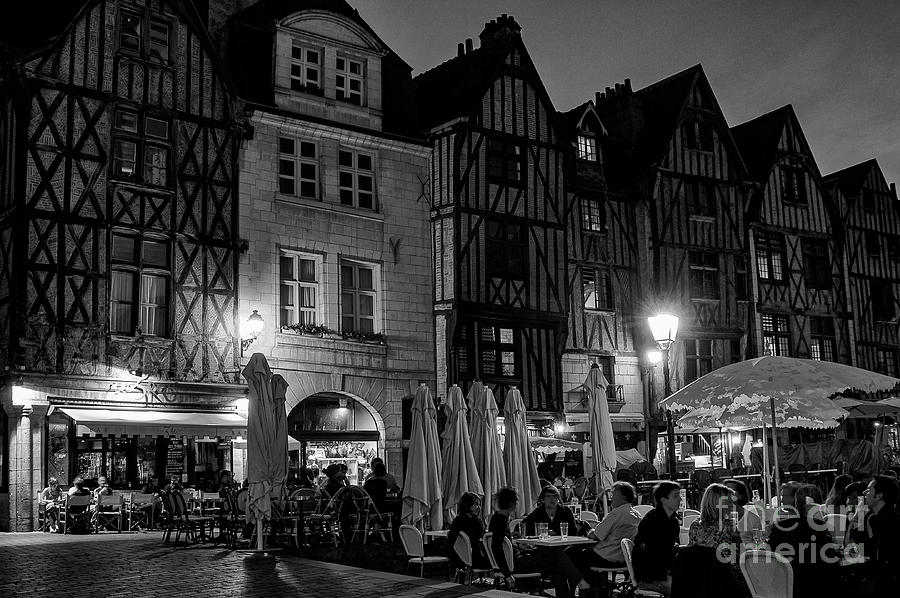 Outdoor Eating Place Plumereau in Tours 2 Photograph by Bob Phillips