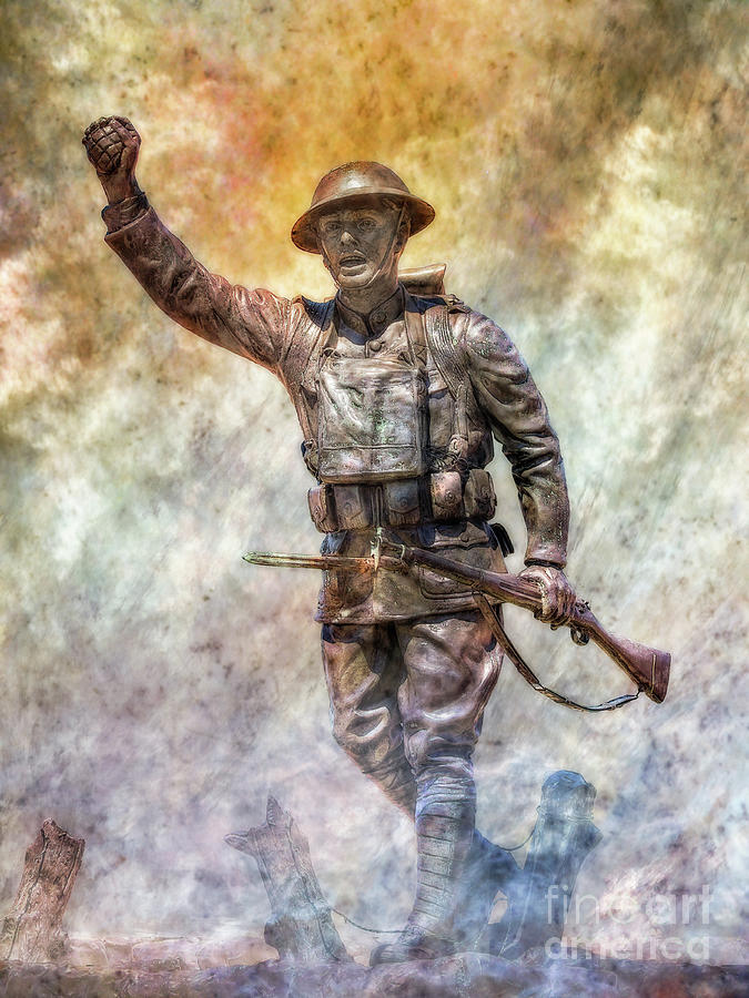 Over the Top World War One Soldier #1 Digital Art by Randy Steele
