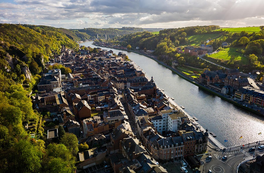 overlooking view of Dinant, Belgium. #1 Photograph by Max shen