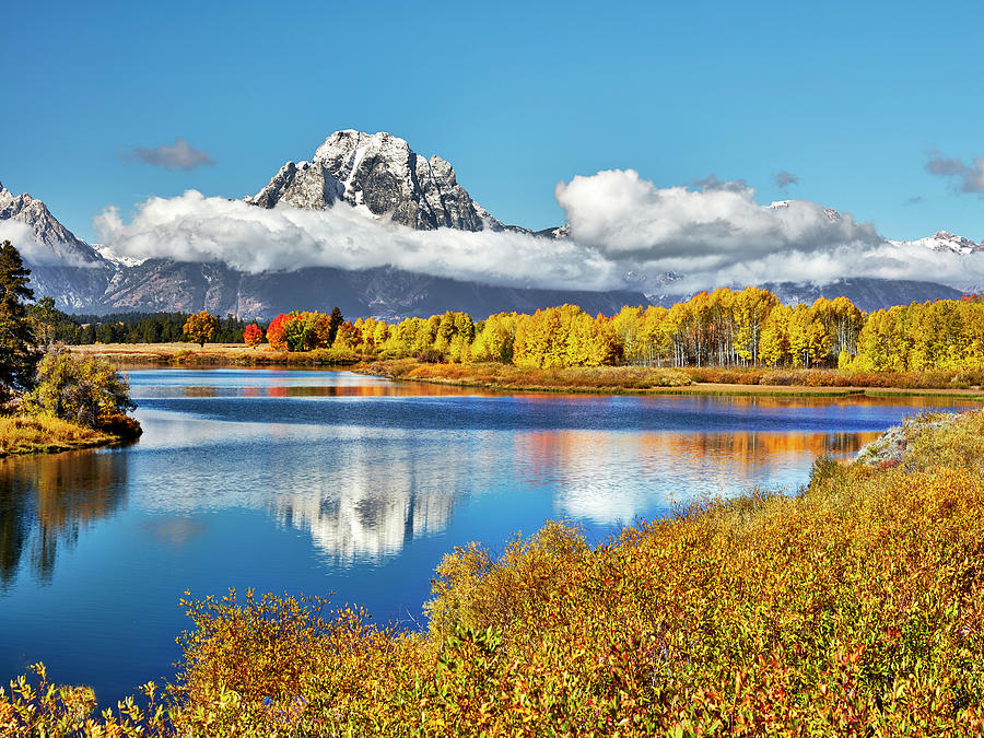 Oxbow Bend Overlook - Tetons Photograph by Dana Bibeault - Pixels