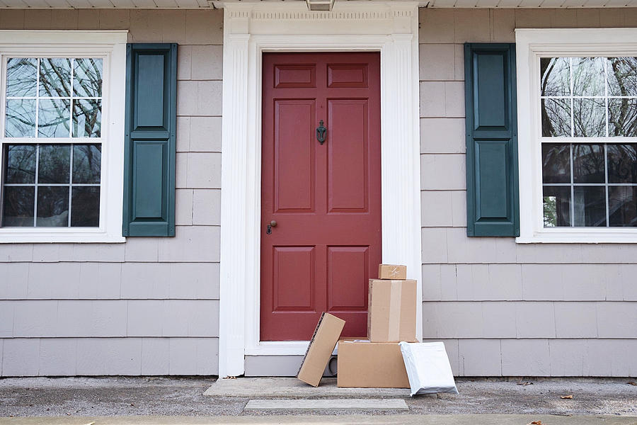 Packages delivered to front door #1 Photograph by Melissa Ross Packages delivered to front door #1 Photograph by Melissa Ross