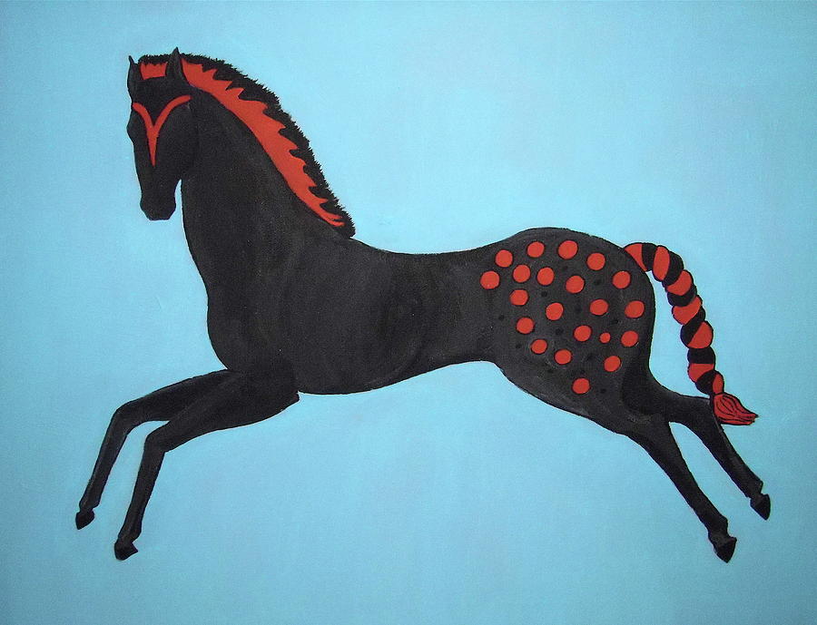 Painted Pony #1 Painting by Stephanie Moore