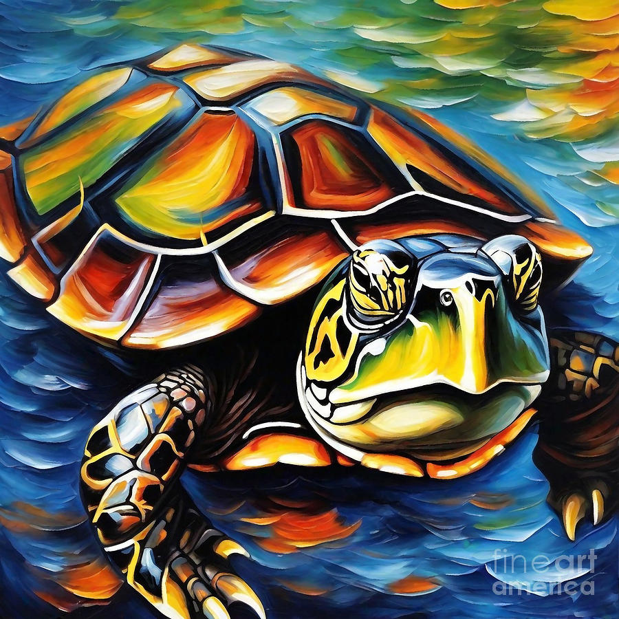 Painted Turtle Drawing