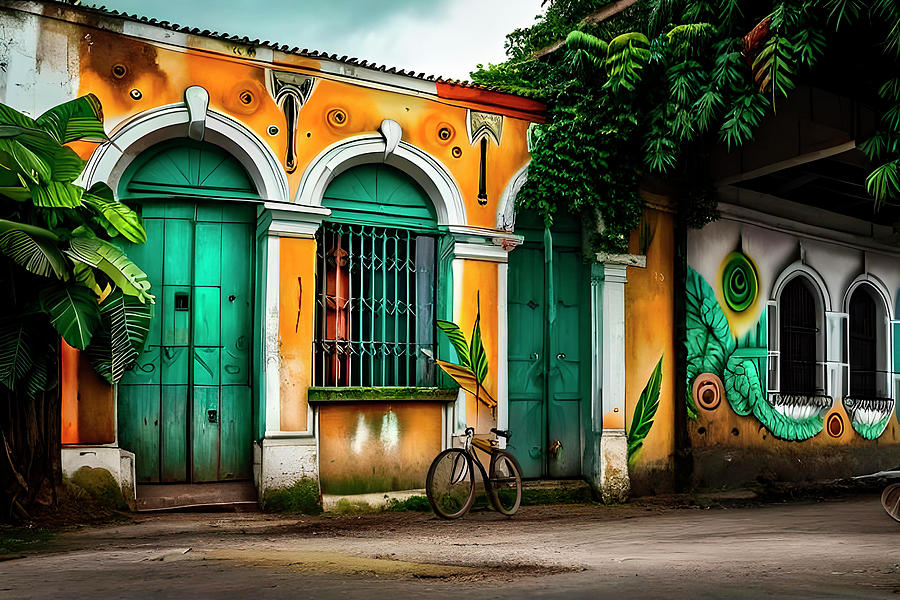 Panama Digital Art - Painted walls  #1 by Gabriel Cusmir