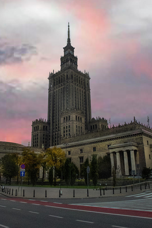 Palace Mixed Media - Palace of Culture and Science #1 by Smart Aviation