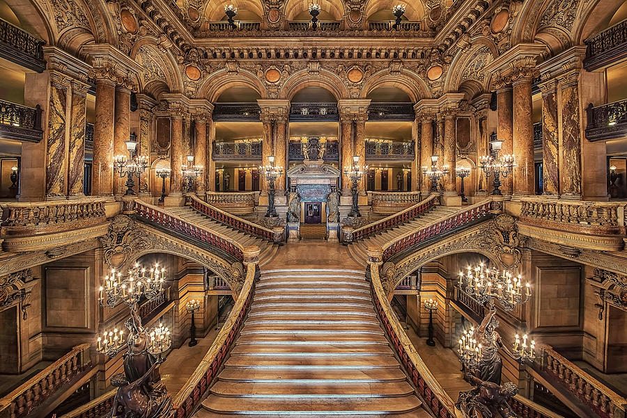 Architecture Photograph - Palais Garnier #1 by Manjik Pictures