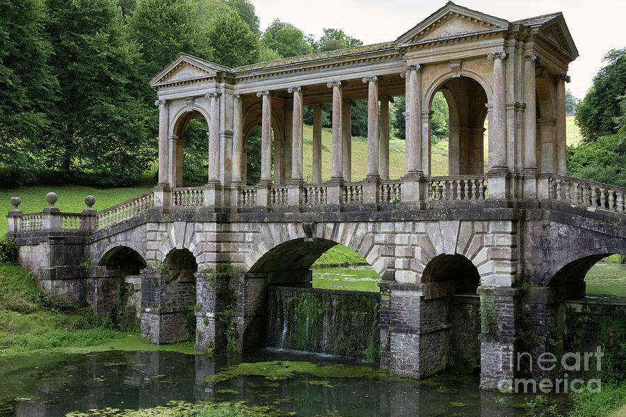 Palladian Bridge Prior Park Landscape Garden Bath England  #1 Photograph by Abigail Diane Photography