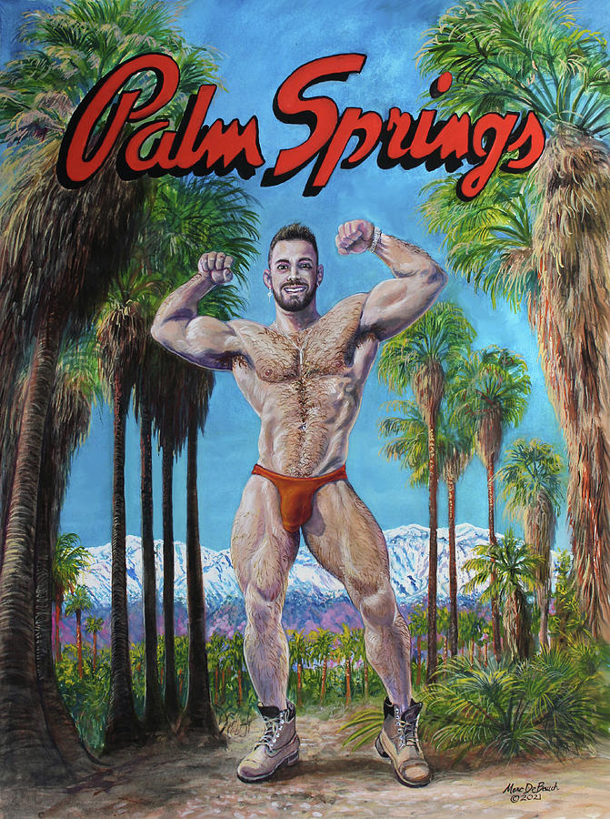Palm Springs Dancer Boy #1 Painting by Marc DeBauch