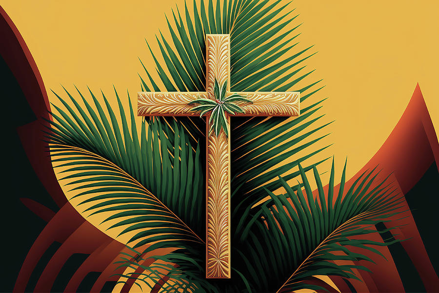Palm Sunday Illustration #1 Photograph by Jim Vallee