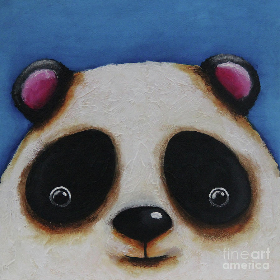 Panda Bear #3 Painting by Lucia Stewart